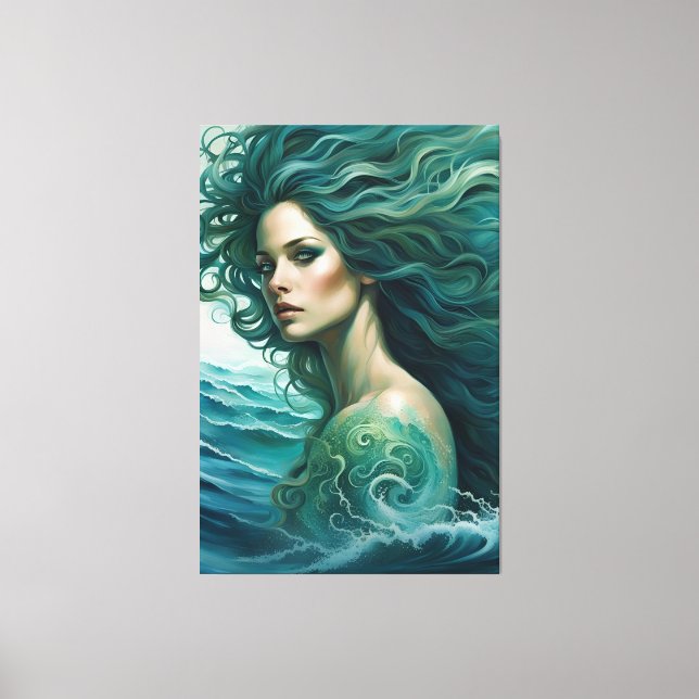 Impresión de lienzo estirado de Sirena (Anverso)