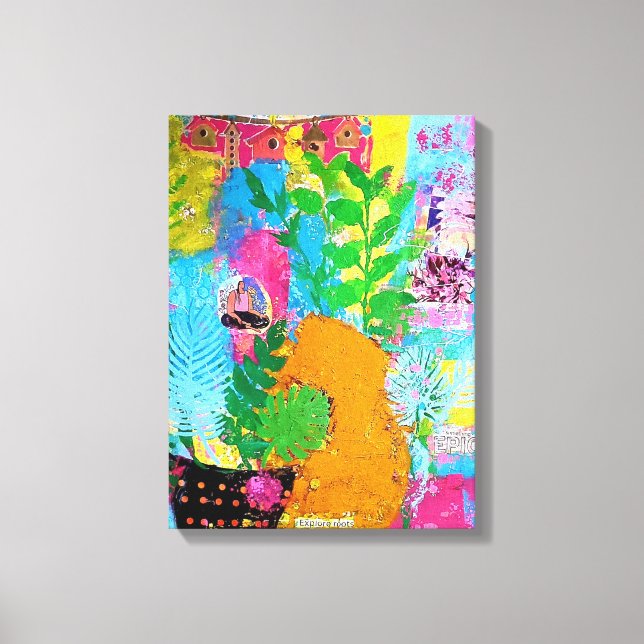 Impresión de lienzo estirado de tranquilidad (Anverso)