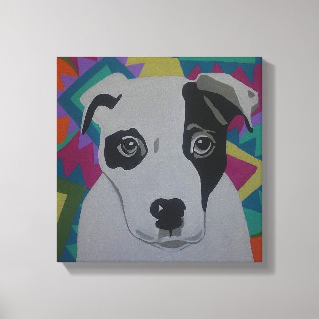 Impresión de lienzo estirado de Travis (Anverso)