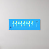 Impresión de lienzo estirado del operador de vuelo