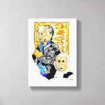 Impresión de lienzo estirado : Disfrutando de la j