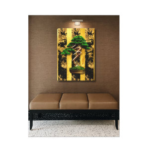 Impresión de lienzo estirado en árbol bonsai chi