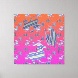 Impresión de lienzo estirado en arcoiris azul cang