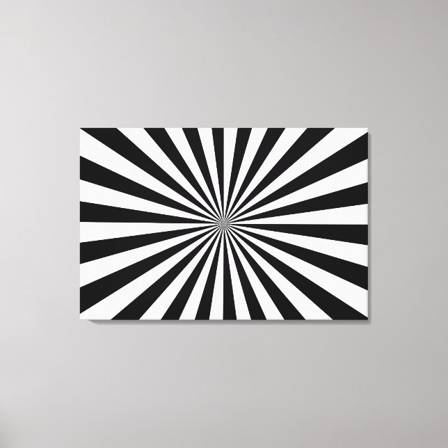 Impresión de lienzo estirado en blanco y negro (Anverso)