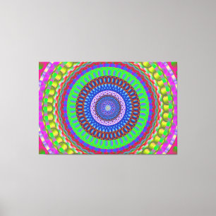 Impresión de lienzo estirado en color geométrico M