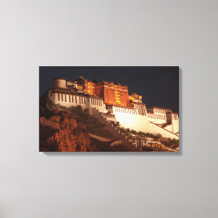 Impresión de lienzo estirado en el Tíbet de Potala
