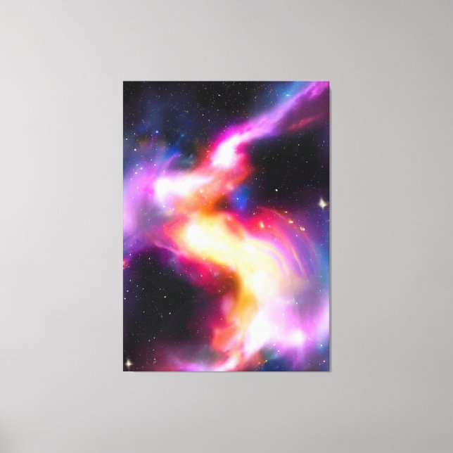 Impresión de lienzo estirado en forma de galaxia c (Anverso)