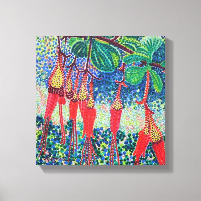 Impresión de lienzo estirado en Gooseberry de Fuch (Anverso)