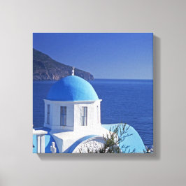 Impresión de lienzo estirado en Grecia en Santorin