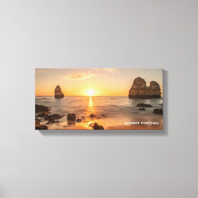 Impresión de lienzo estirado en la costa de Portug (Anverso)