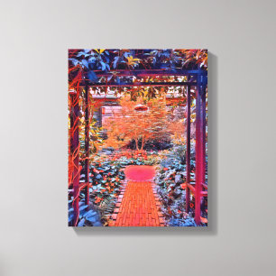 Impresión de lienzo estirado en medios mixtos digi