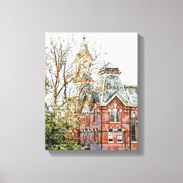 Impresión de lienzo estirado en medios mixtos digi