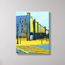 Impresión de lienzo estirado en medios mixtos digi