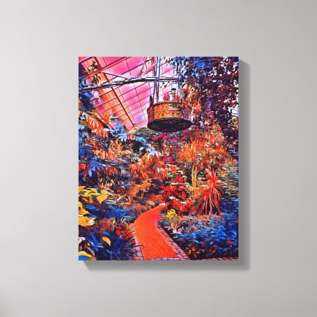 Impresión de lienzo estirado en medios mixtos digi (Anverso)