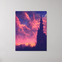 Impresión de lienzo estirado en torre oscura