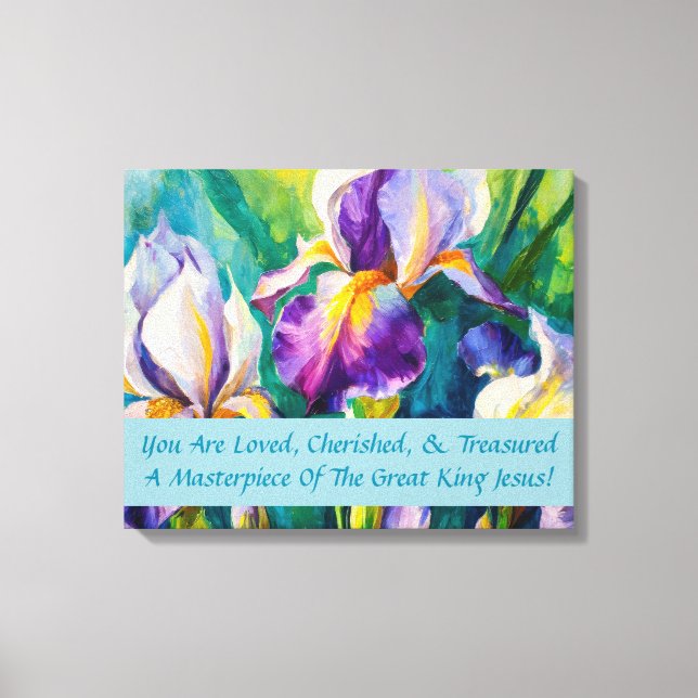 Impresión de lienzo estirado Iris Elegance (Anverso)