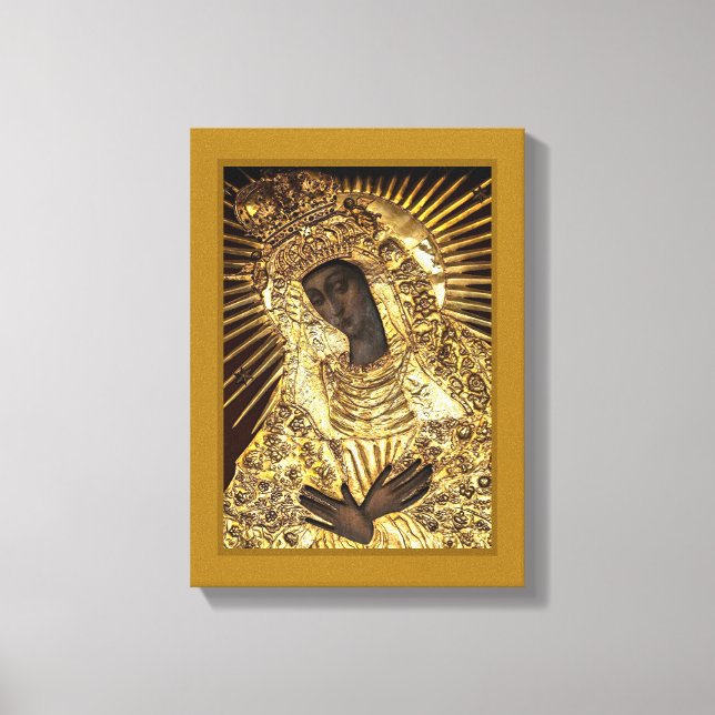 Impresión de lienzo estirado MADONNA NEGRO (Anverso)