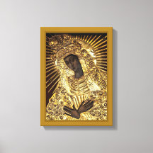 Impresión de lienzo estirado MADONNA NEGRO