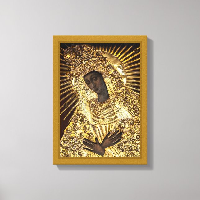 Impresión de lienzo estirado MADONNA NEGRO (Anverso)