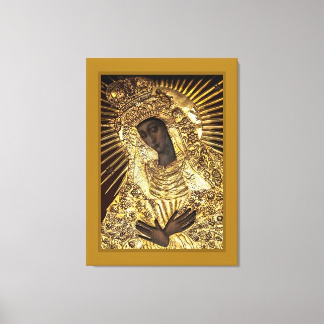 Impresión de lienzo estirado MADONNA NEGRO (Anverso)