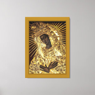 Impresión de lienzo estirado MADONNA NEGRO
