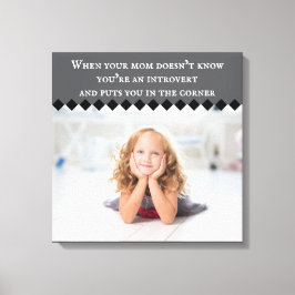 Impresión de lienzo estirado Meme de introducción