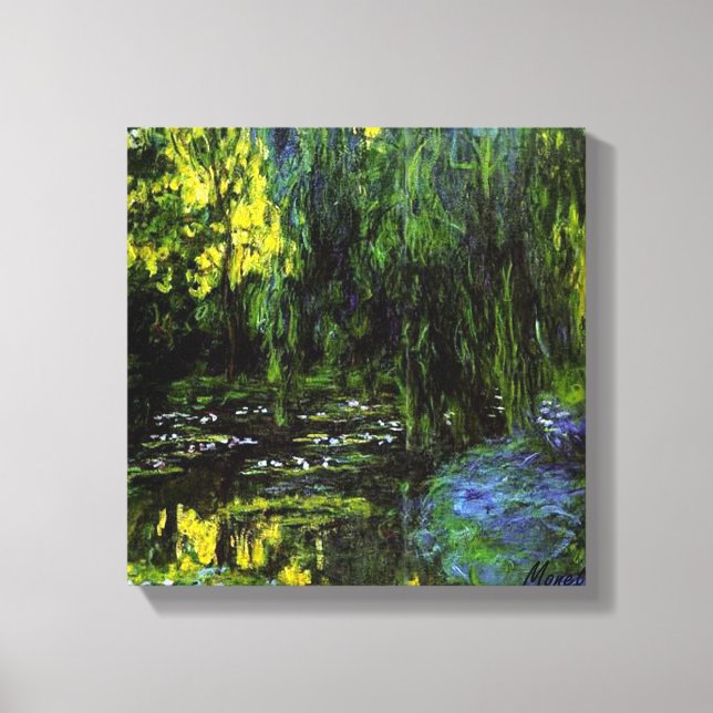 Impresión de lienzo estirado MONET WILLOWS (Anverso)