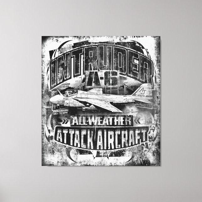 Impresión de lienzo estirado para intrusos A-6 (Anverso)