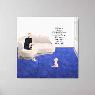 Impresión de lienzo estirado por bebé forzado