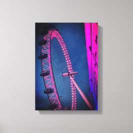 Impresión de lienzo estirado por la noche en Londr