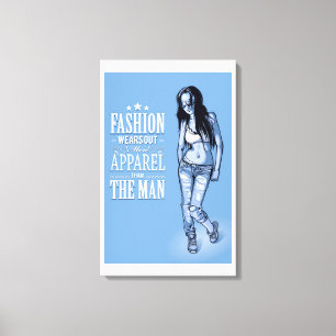 Impresión de lienzo estirado Rock & Roll Queen