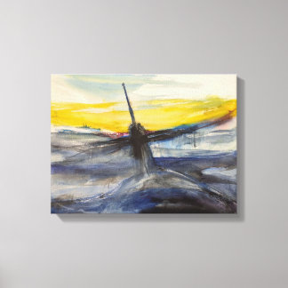 Impresión de lienzo estirado submarino