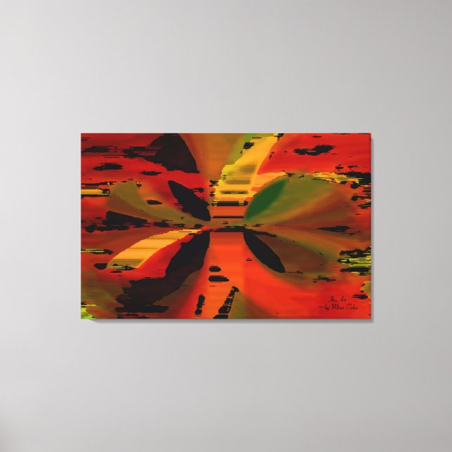 Impresión de lienzo estirado "Tropical Sunset" (Anverso)