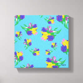 Impresión de lienzo estirado : Tulipanes en flor