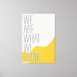 Impresión de lienzo extendido con mensaje Inspirad