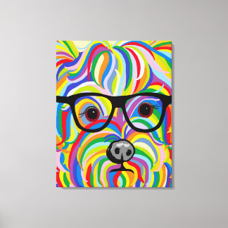 Impresión de lienzo extendido en Yorkshire Terrier