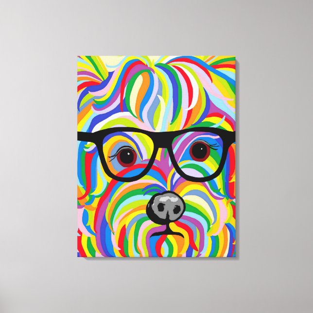 Impresión de lienzo extendido en Yorkshire Terrier (Anverso)