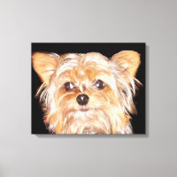 Impresión de lienzo extendido en Yorkshire Terrier