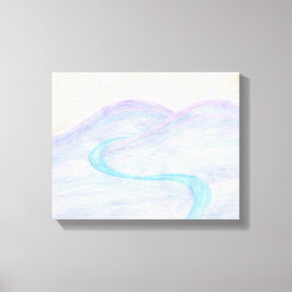 Impresión de lienzo fantasma de río