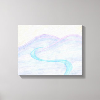 Impresión de lienzo fantasma de río