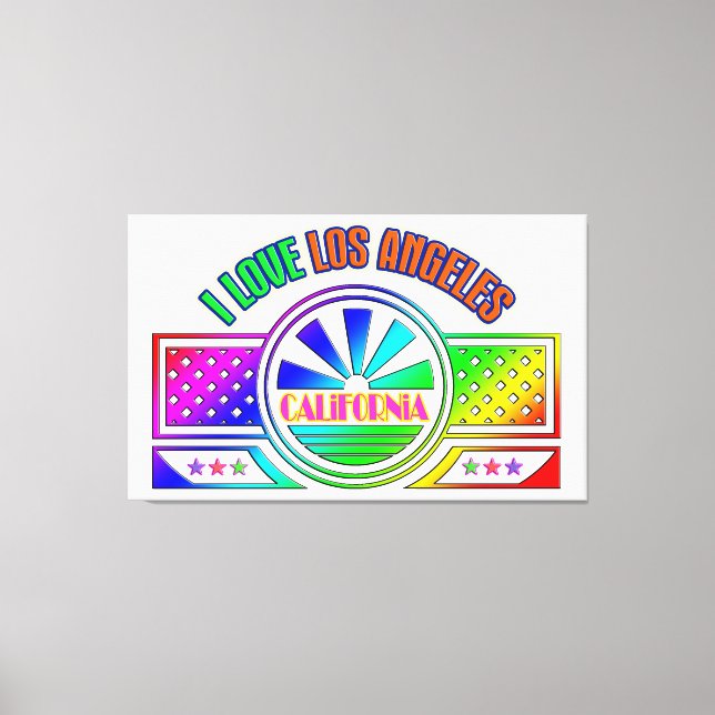 Impresión de lienzo "Fest Los Angeles" (Anverso)