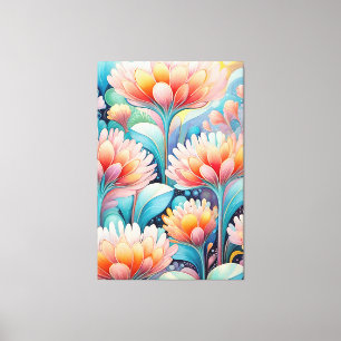 Impresión de lienzo Floral Pastel