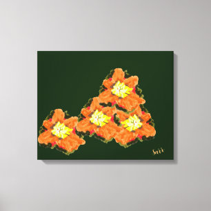 Impresión de lienzo : Flores de luz , en la oscuri