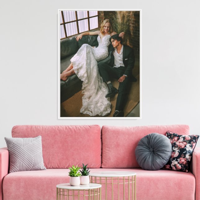 Impresión de lienzo fotográfico con Boda extra gra (Insitu (Sala de estar))