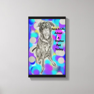 Impresión de lienzo grabado