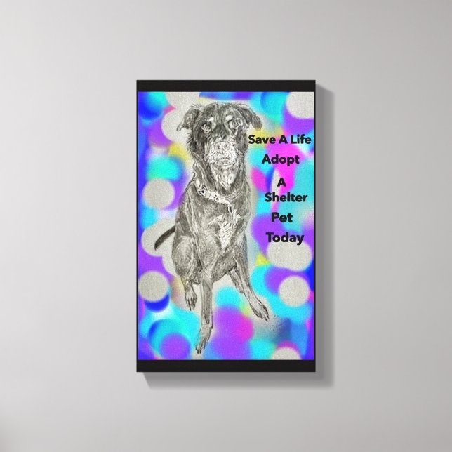 Impresión de lienzo grabado (Anverso)