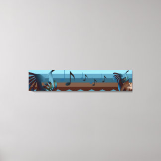Impresión de lienzo Kokopelli 50x10 del suroeste
