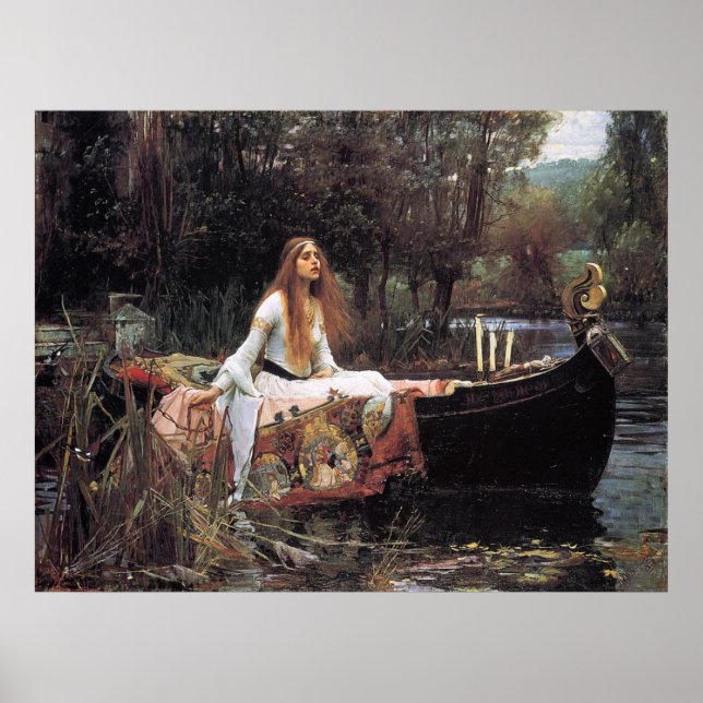Impresión de lienzo Lady of Shalott (Frente)