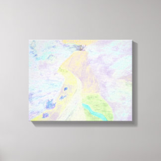 Impresión de lienzo ligero de montaña