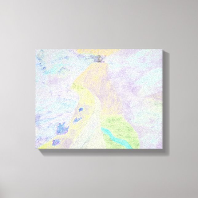 Impresión de lienzo ligero de montaña (Anverso)